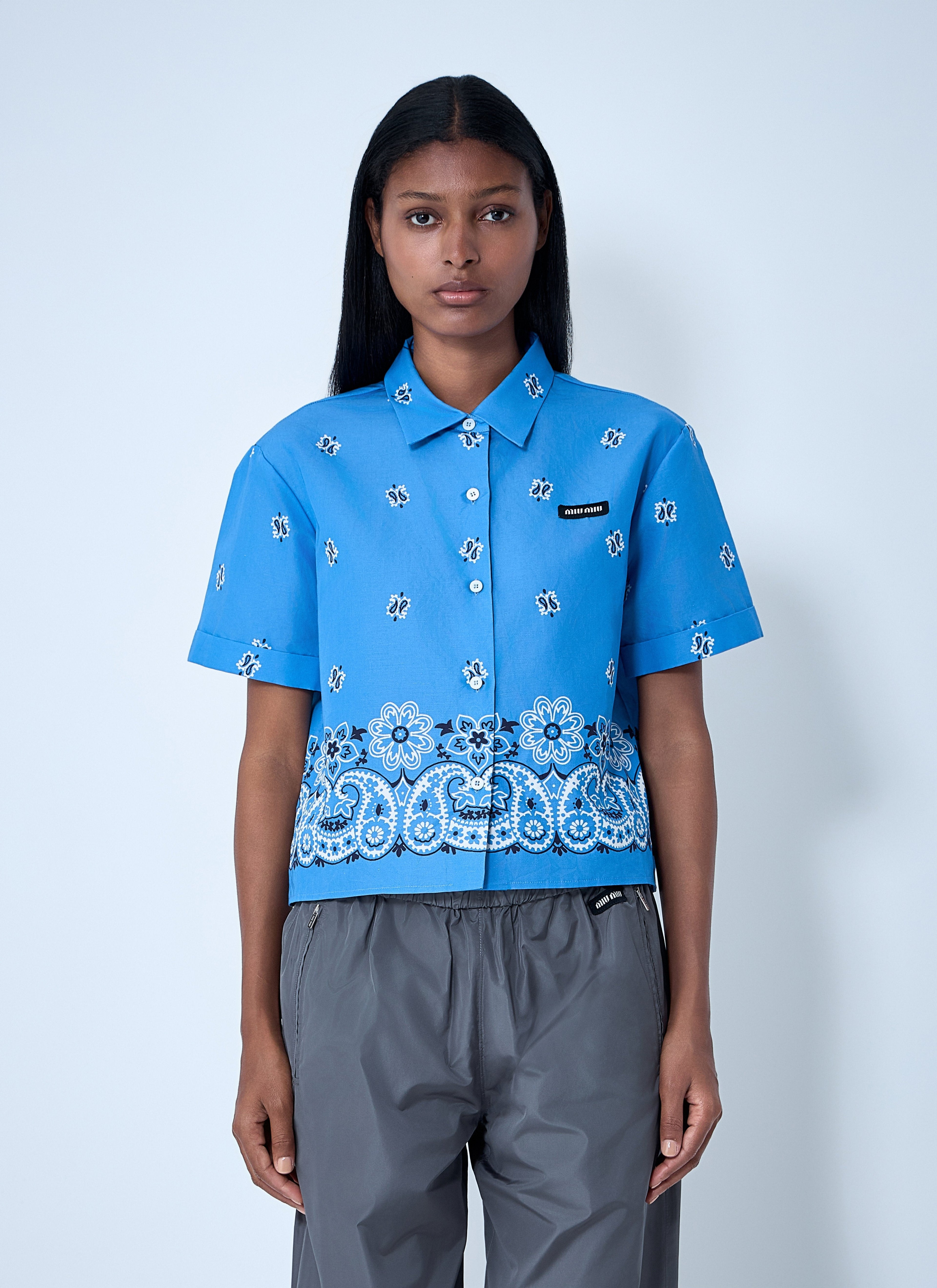 Miu Miu ladies Bandana Shirt top blouse casual