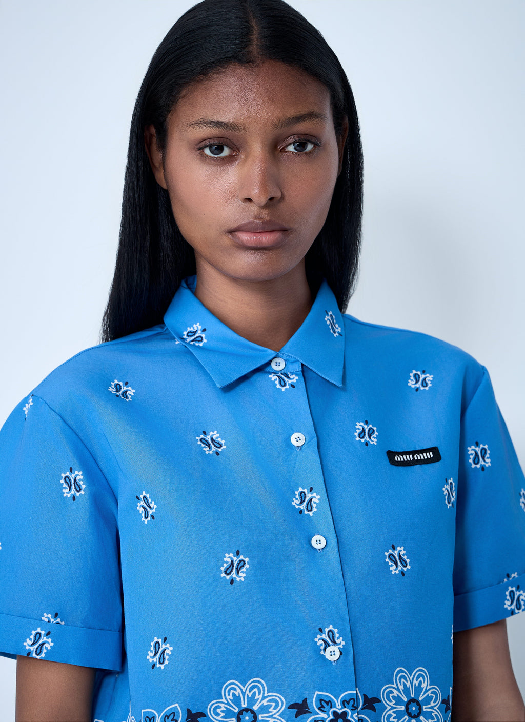Miu Miu ladies Bandana Shirt top blouse casual