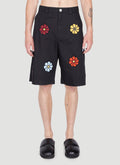 1 Moncler JW Anderson Men's Floral embroidery Bermuda Shorts black