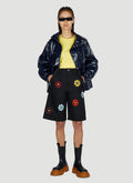 1 Moncler JW Anderson Men's Floral embroidery Bermuda Shorts black