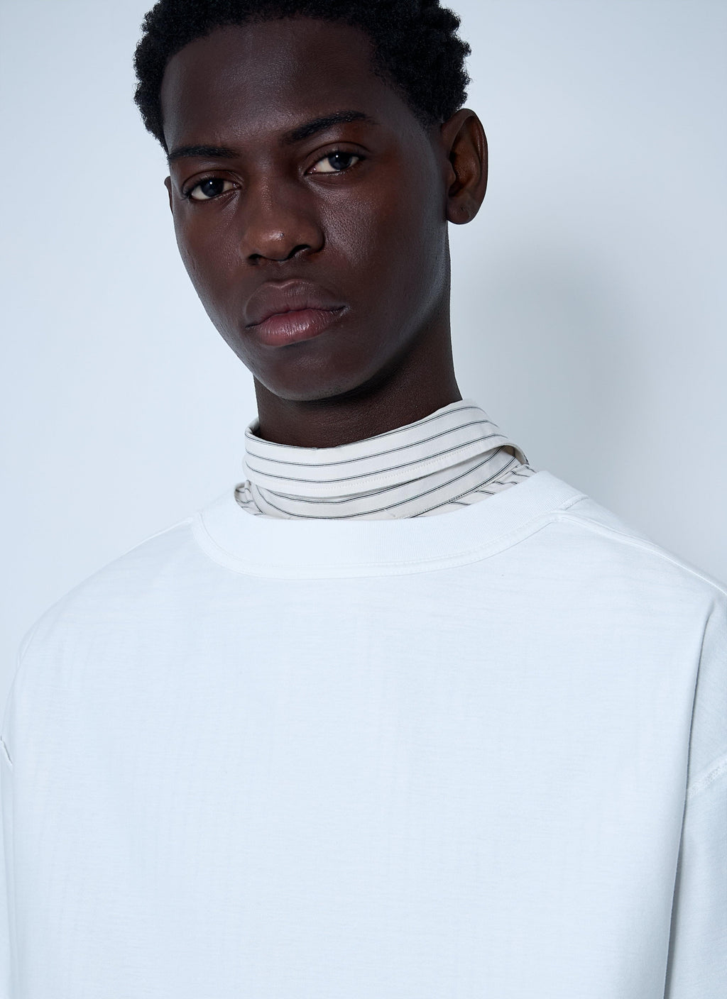 Maison Margiela Men's Short Sleeve T-Shirt Tee White cotton