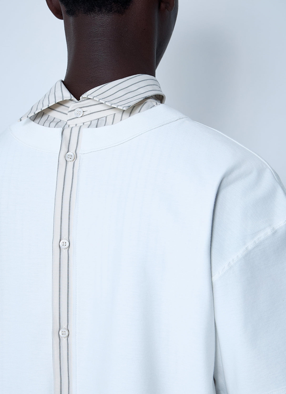 Maison Margiela Men's Short Sleeve T-Shirt Tee White cotton