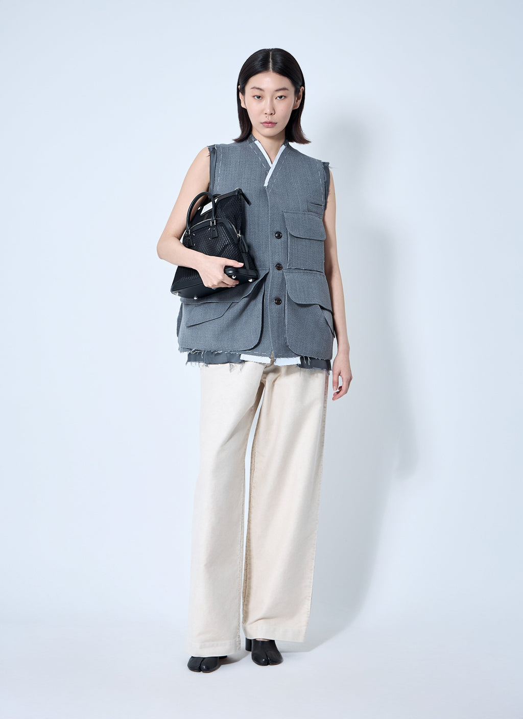 Maison Margiela ladies Wide Leg Pants trousers slacks cream