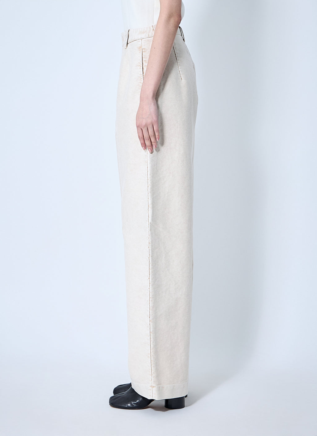 Maison Margiela ladies Wide Leg Pants trousers slacks cream