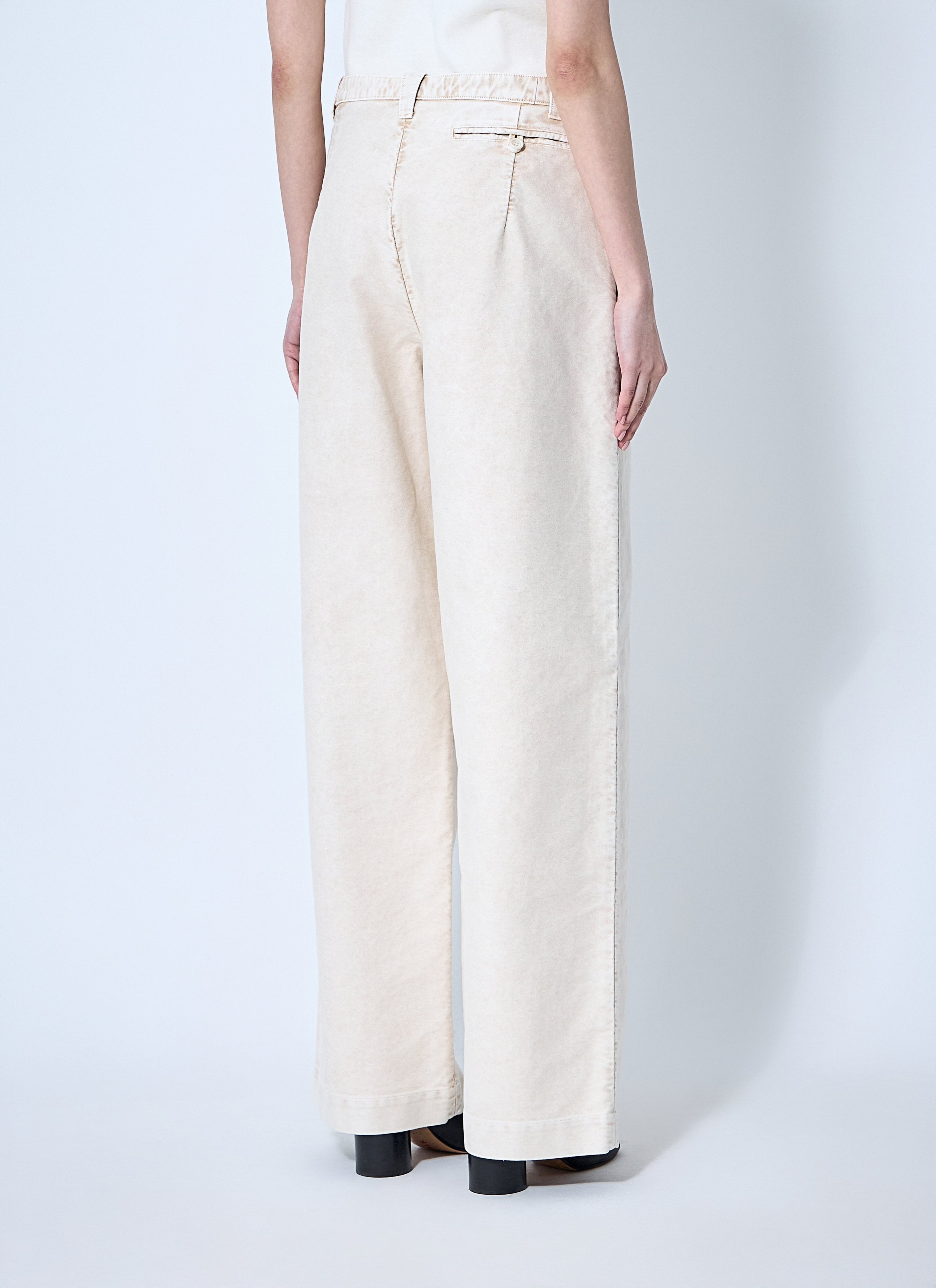 Maison Margiela ladies Wide Leg Pants trousers slacks cream