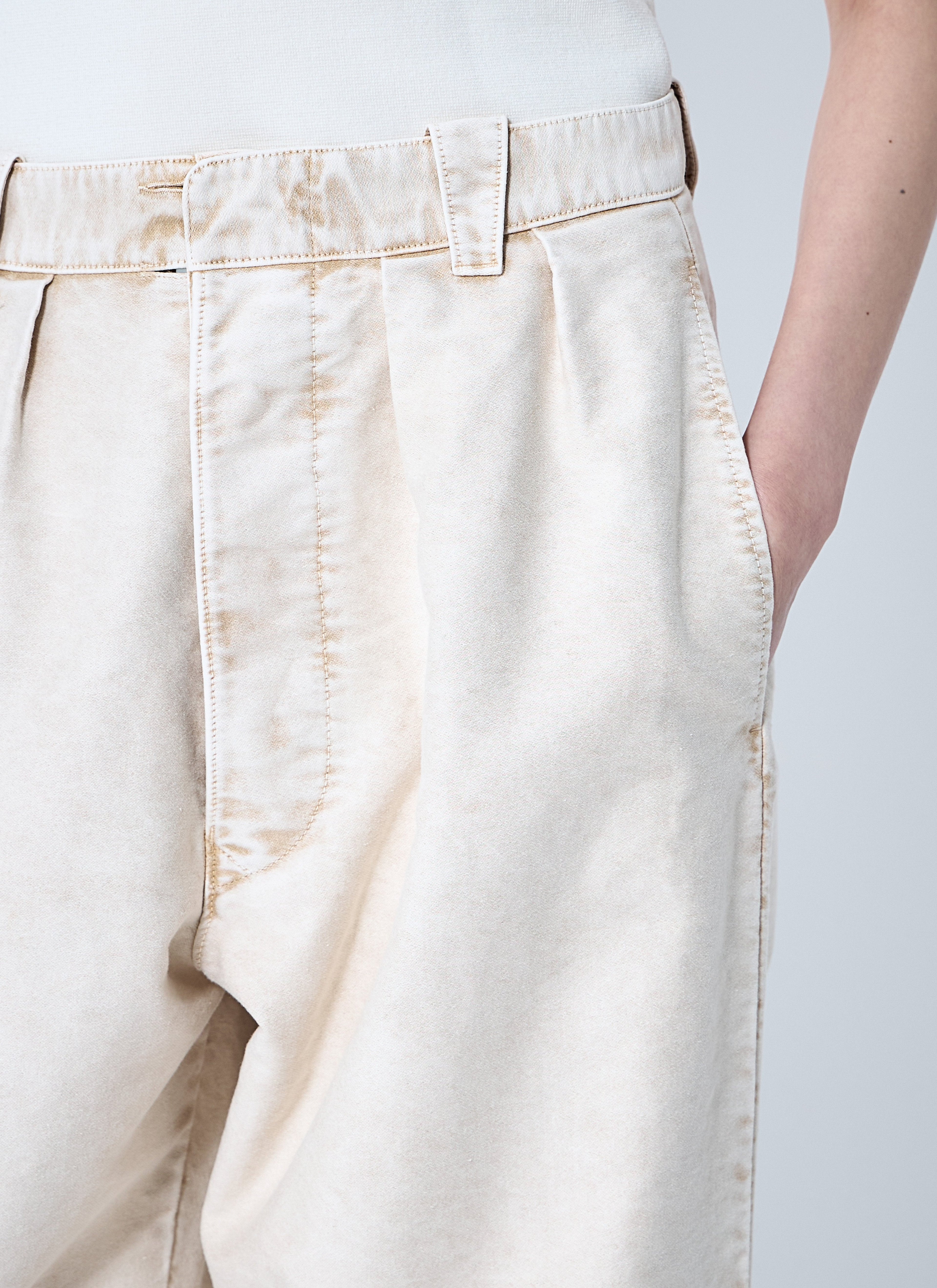Maison Margiela ladies Wide Leg Pants trousers slacks cream