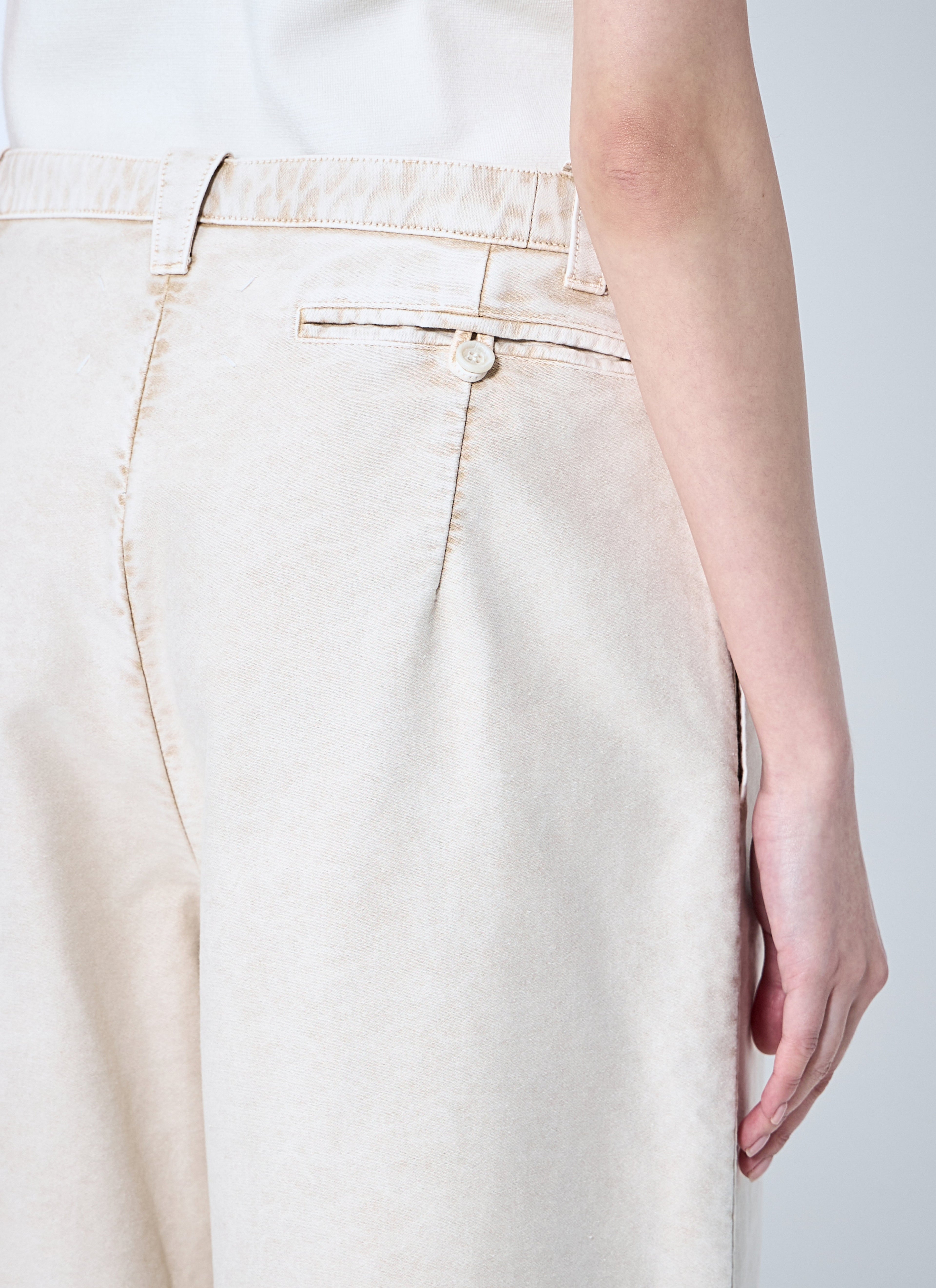 Maison Margiela ladies Wide Leg Pants trousers slacks cream