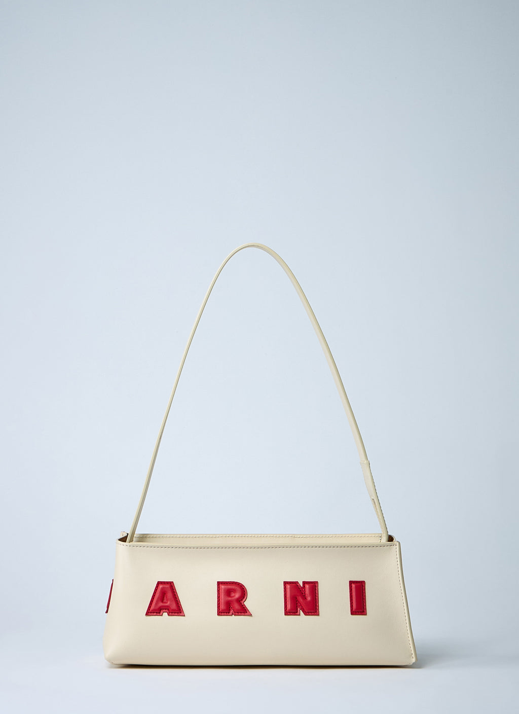 Marni ladies Leather Baguette Museum Shoulder Bag logo purse handbag