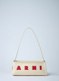 Marni ladies Leather Baguette Museum Shoulder Bag logo purse handbag