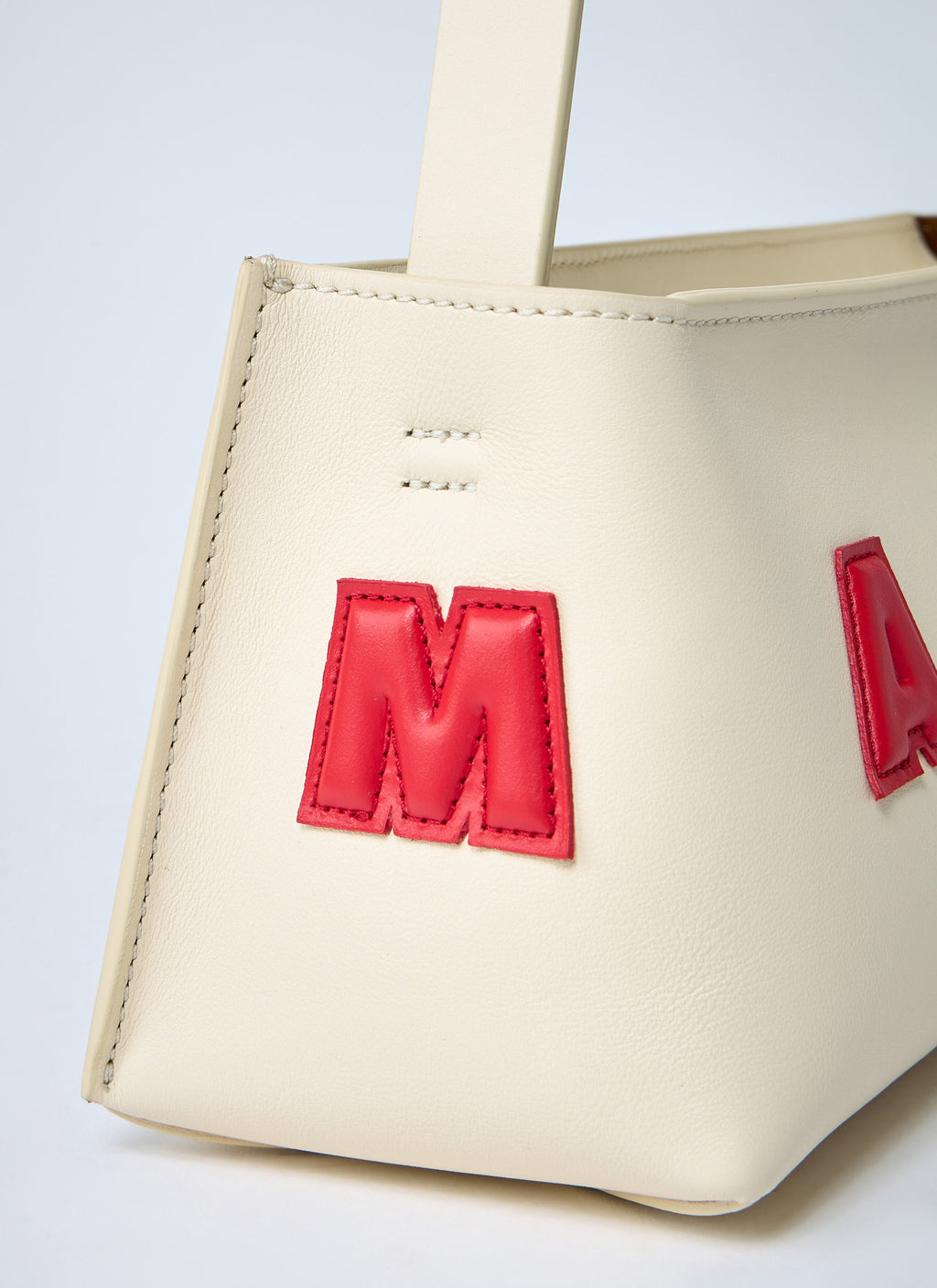 Marni ladies Leather Baguette Museum Shoulder Bag logo purse handbag