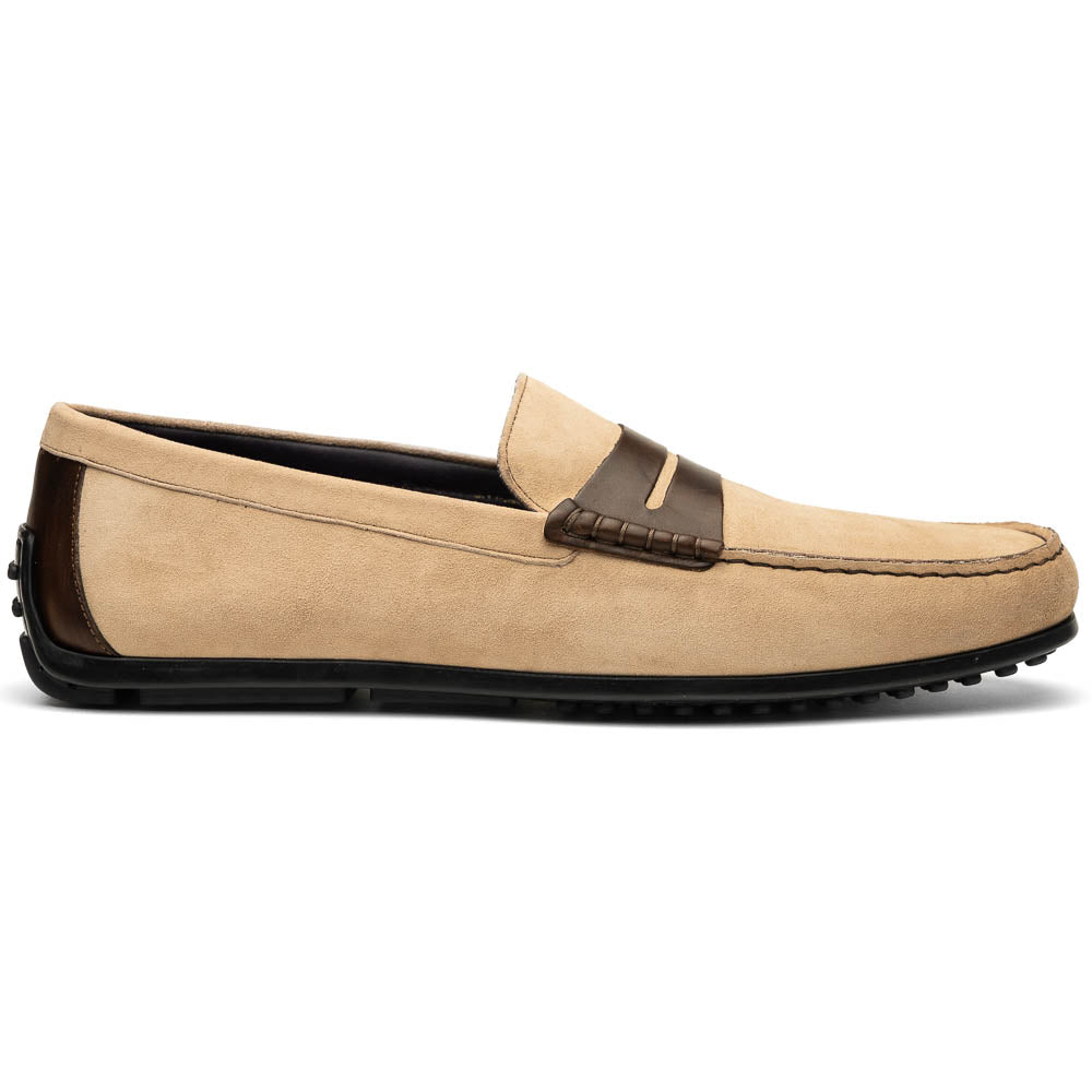 36-300-BON MONZA Sueded Italian Calfskin Driver men's driving mocs shoes loafers
