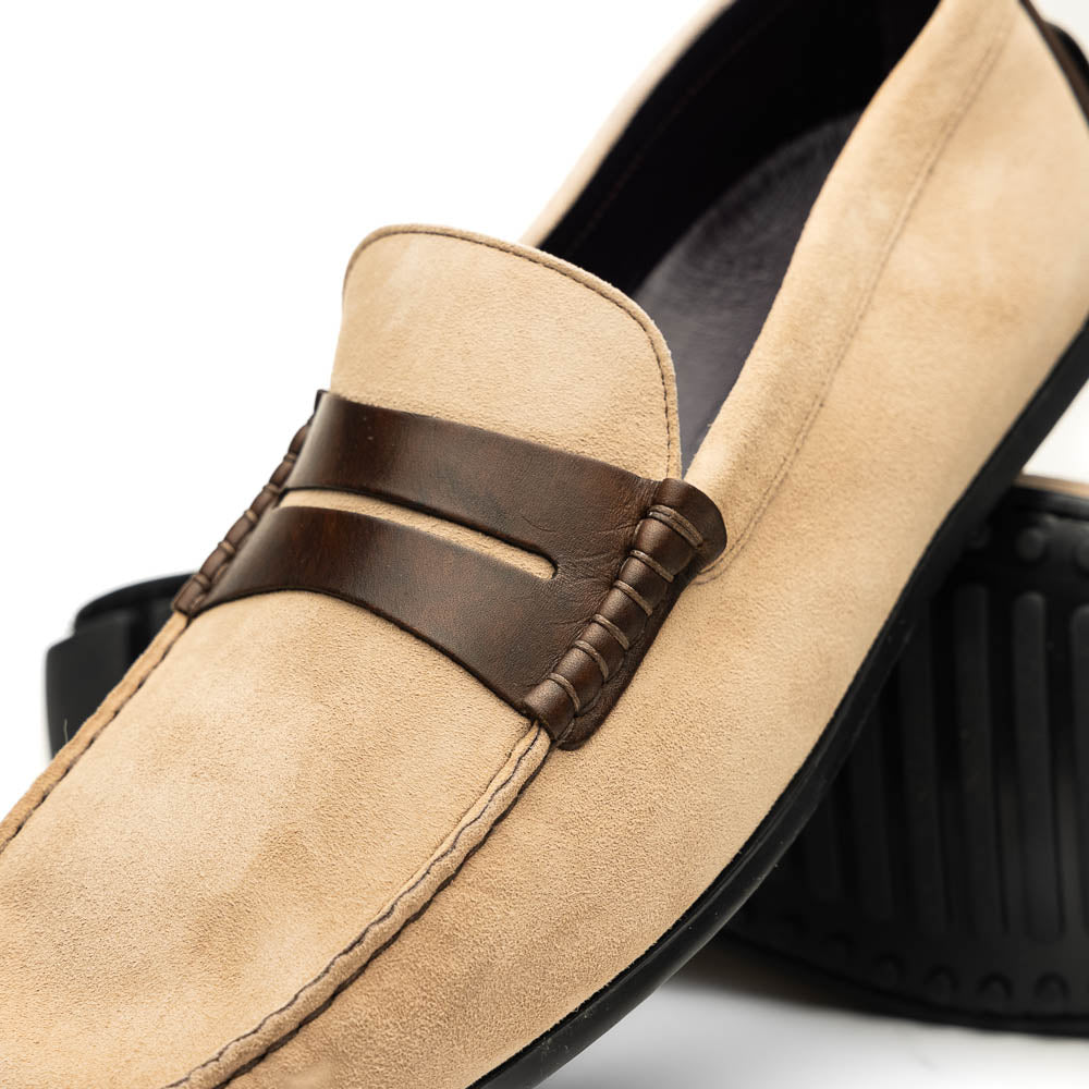 36-300-BON MONZA Sueded Italian Calfskin Driver men's driving mocs shoes loafers
