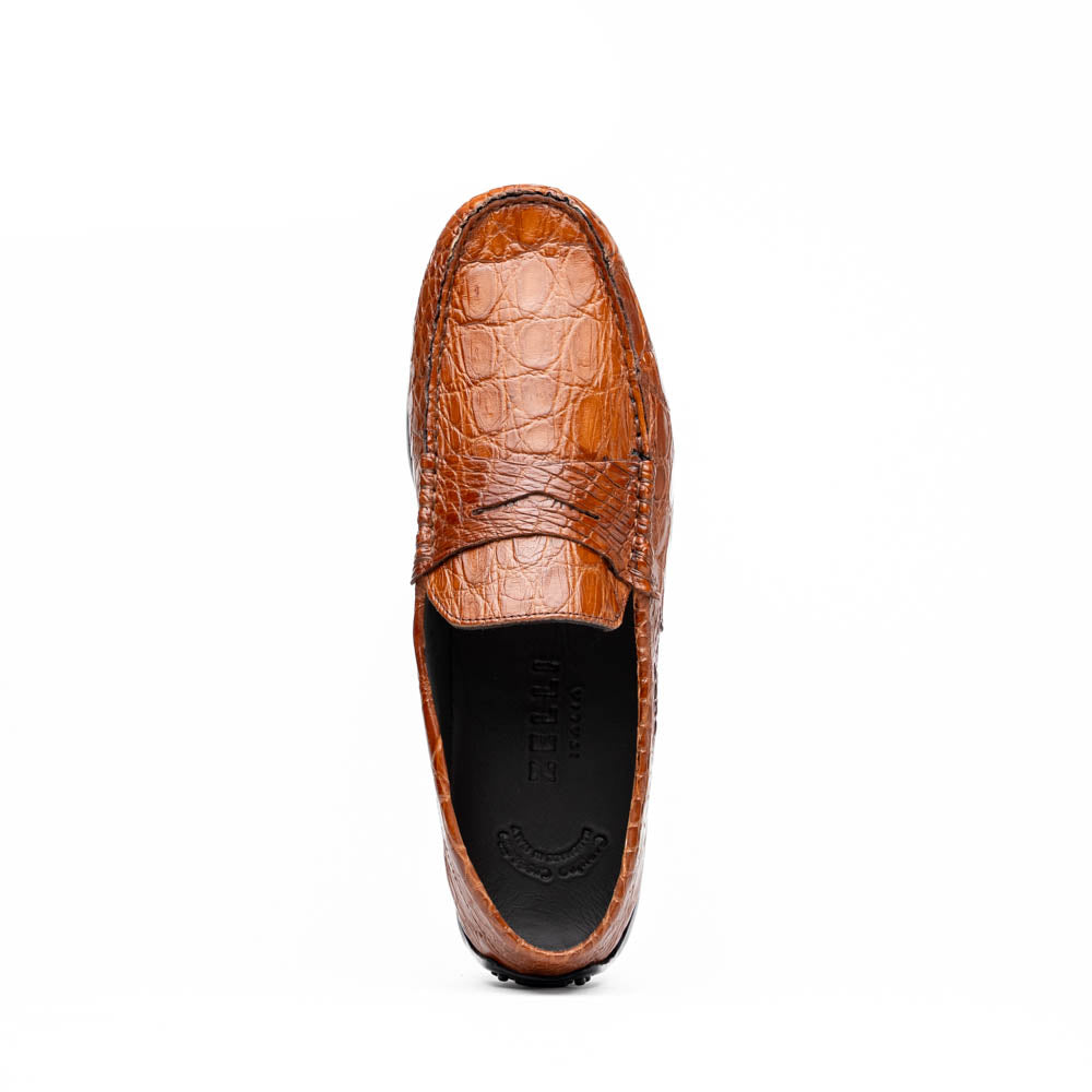31-103-CGM MONZA Genuine Crocodile Driver, driving moc loafer shoes men's