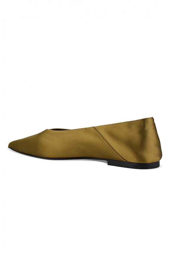Saint Laurent ladies Nour 05 Mules YSL flats shoes gold