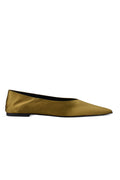 Saint Laurent ladies Nour 05 Mules YSL flats shoes gold