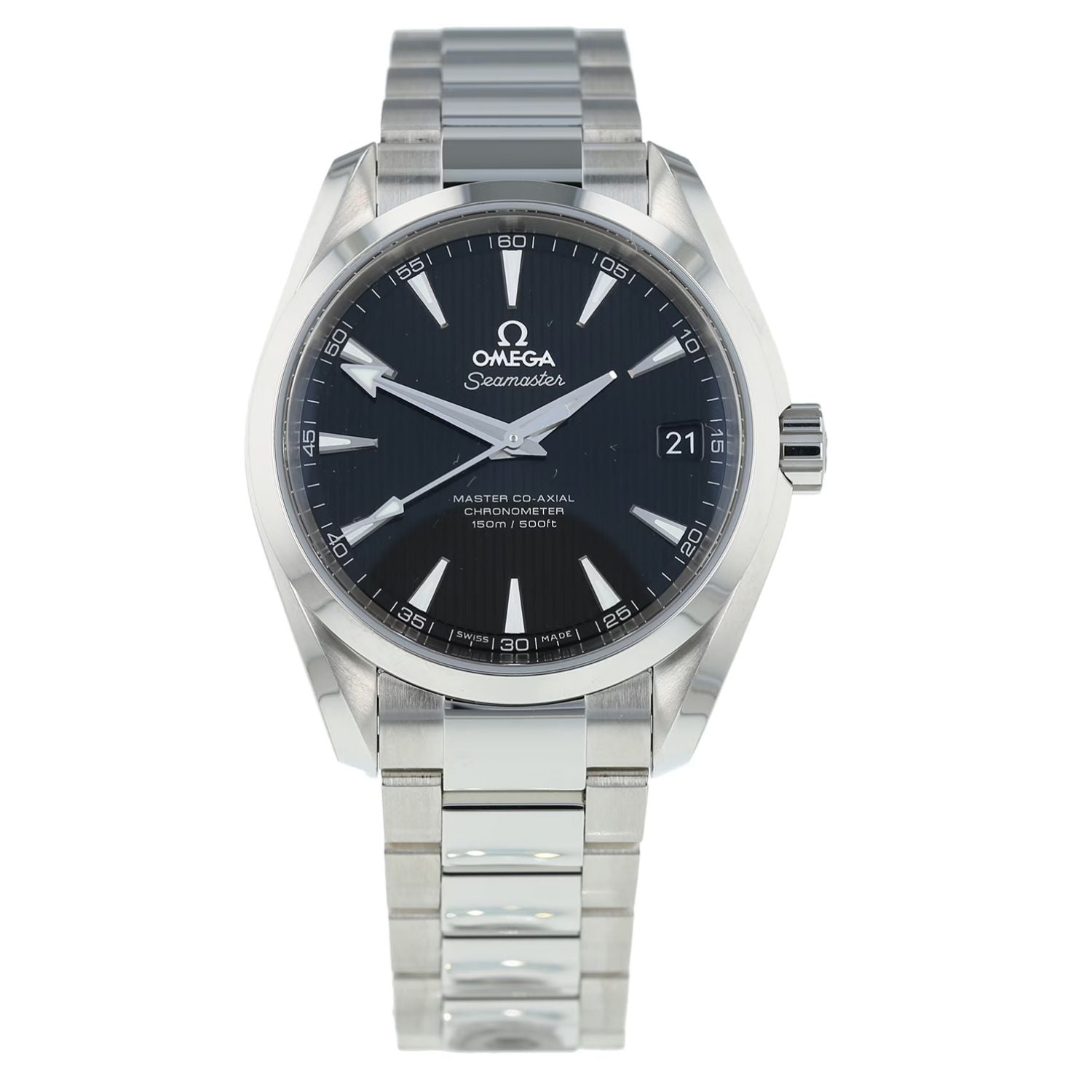 Omega Men's Seamaster silver dive watch