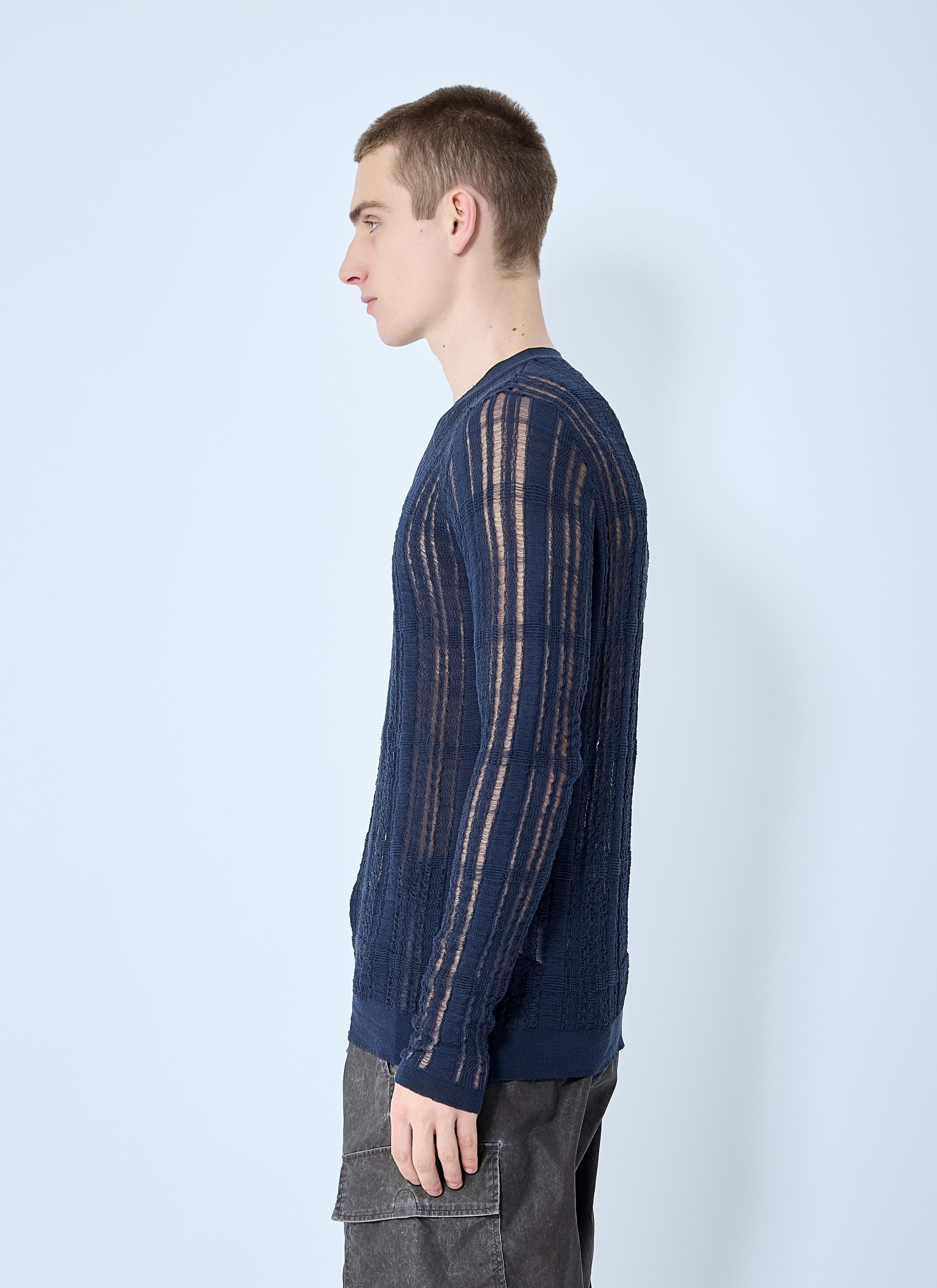 Our Legacy Men's Formal Sweater navy crewneck pullover
