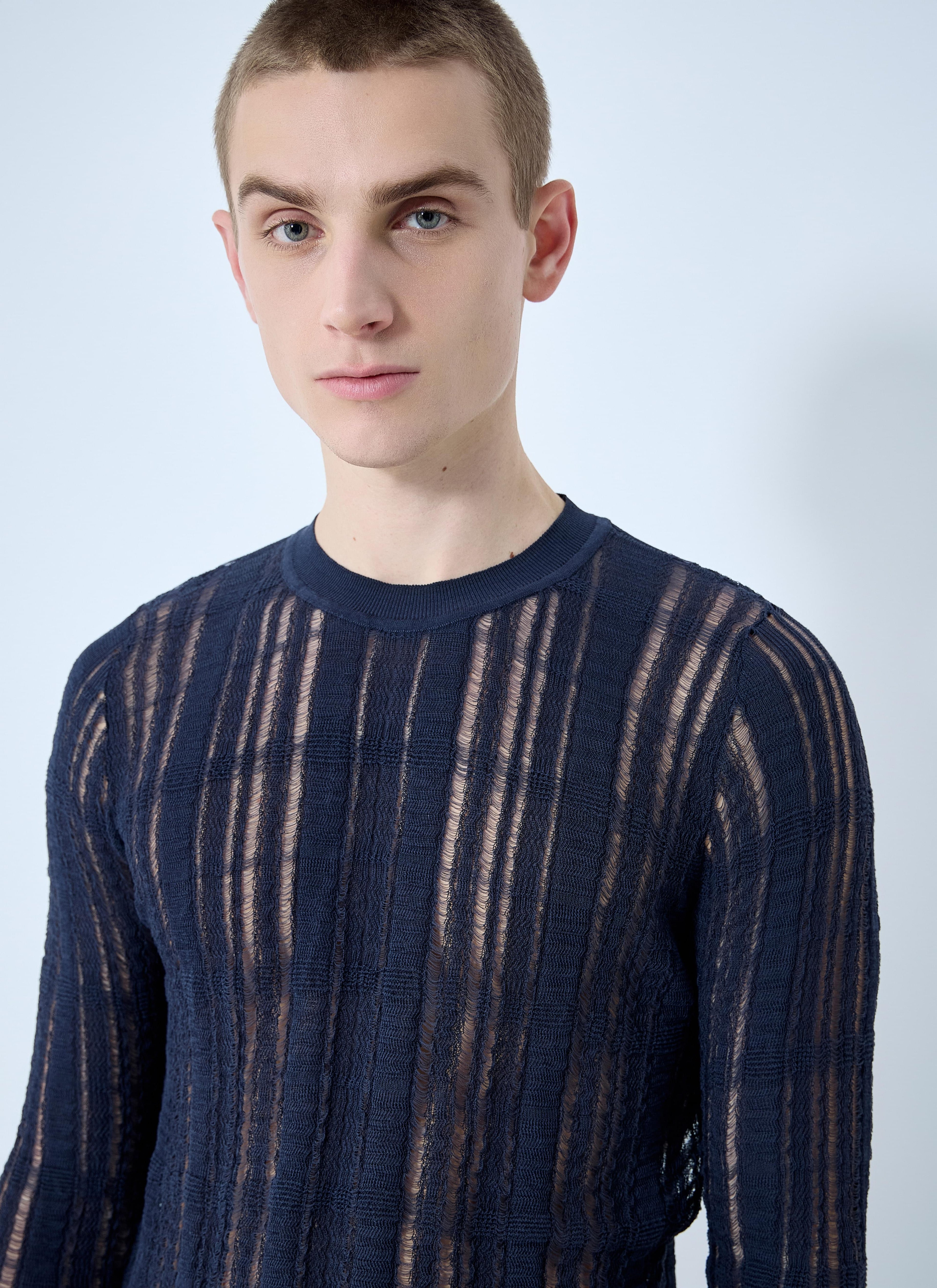Our Legacy Men's Formal Sweater navy crewneck pullover
