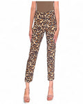 Krazy Larry P507 Pull on Pant - Camel Animal leopard cheetah stretch slacks