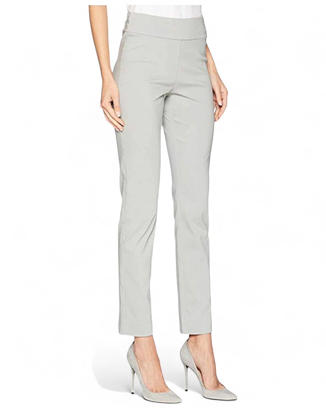 Krazy Larry P507 Pull on Pant - Cement Slacks Trousers