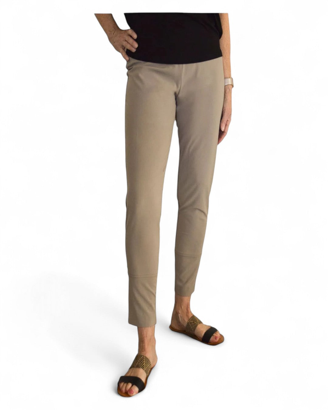 Krazy Larry P907 Feather Weight Pant - Taupe Tan Beige Stretch Slack Trousers