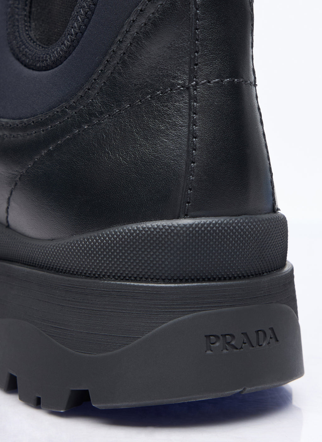 Prada Men's Blixxen Boots leather lug sole casual