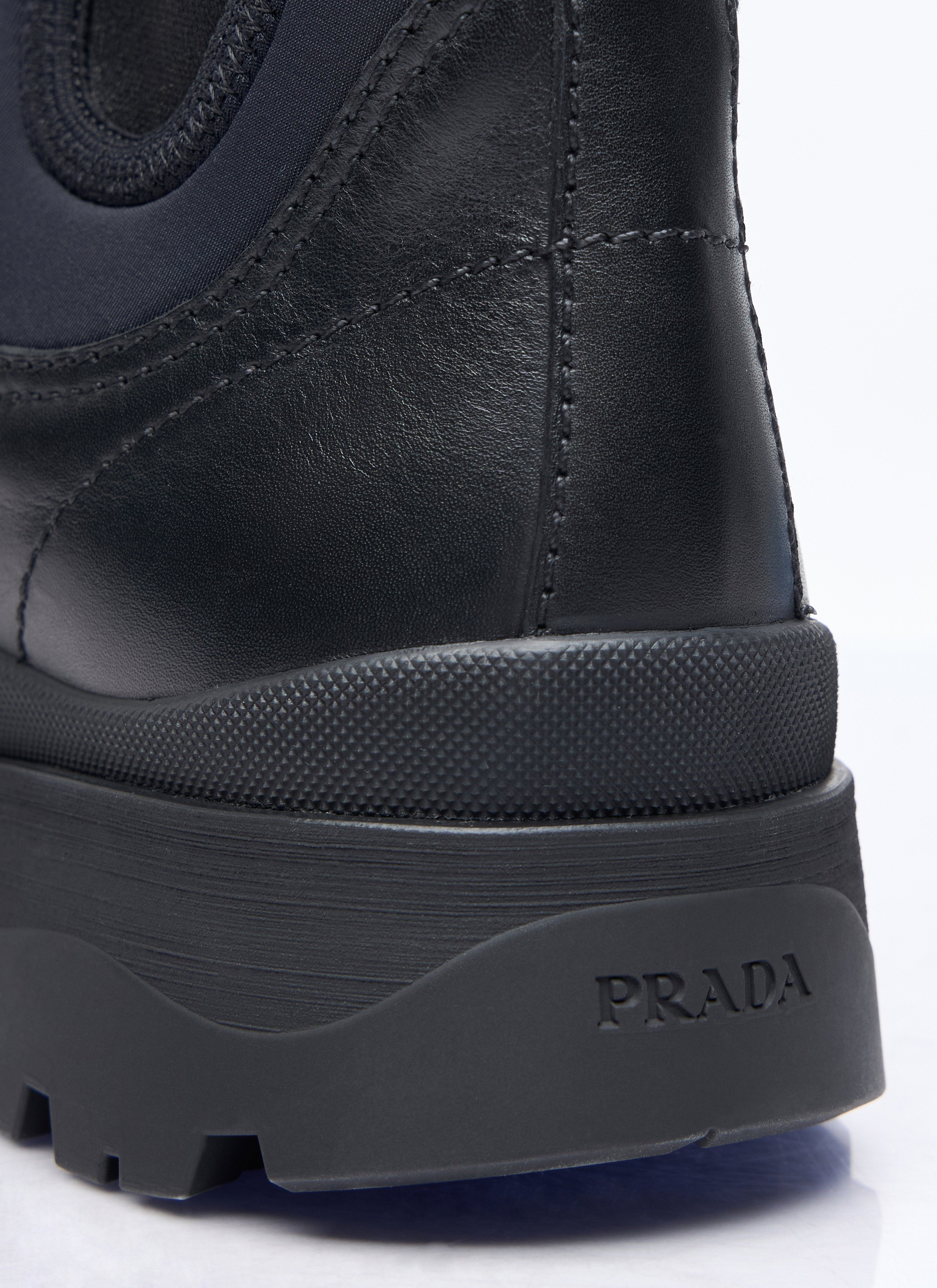Prada Men's Blixxen Boots leather lug sole casual