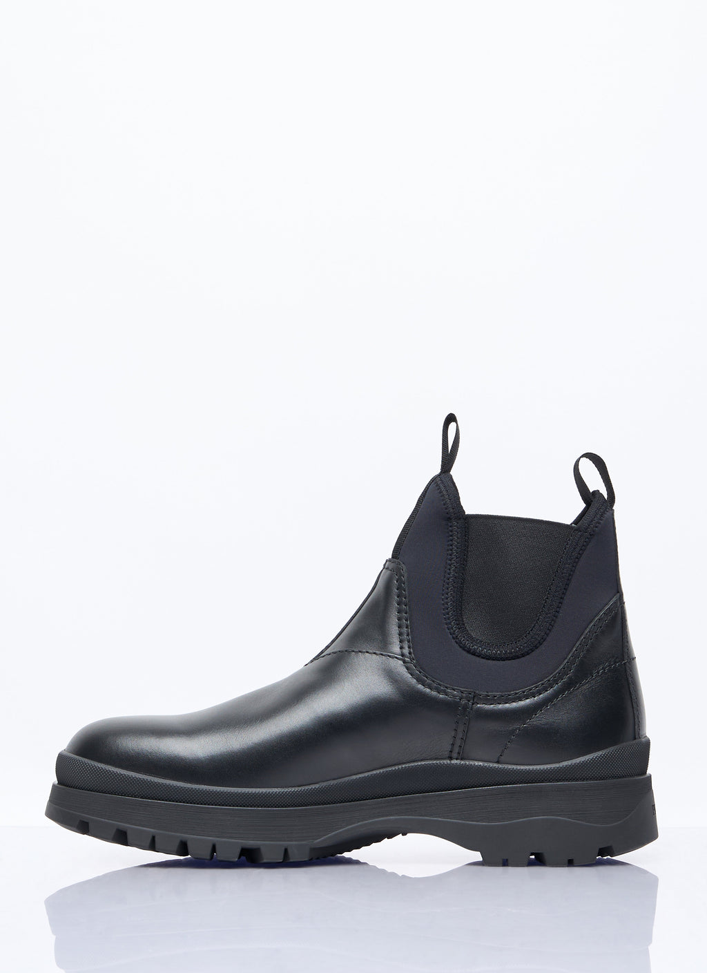Prada Men's Blixxen Boots leather lug sole casual
