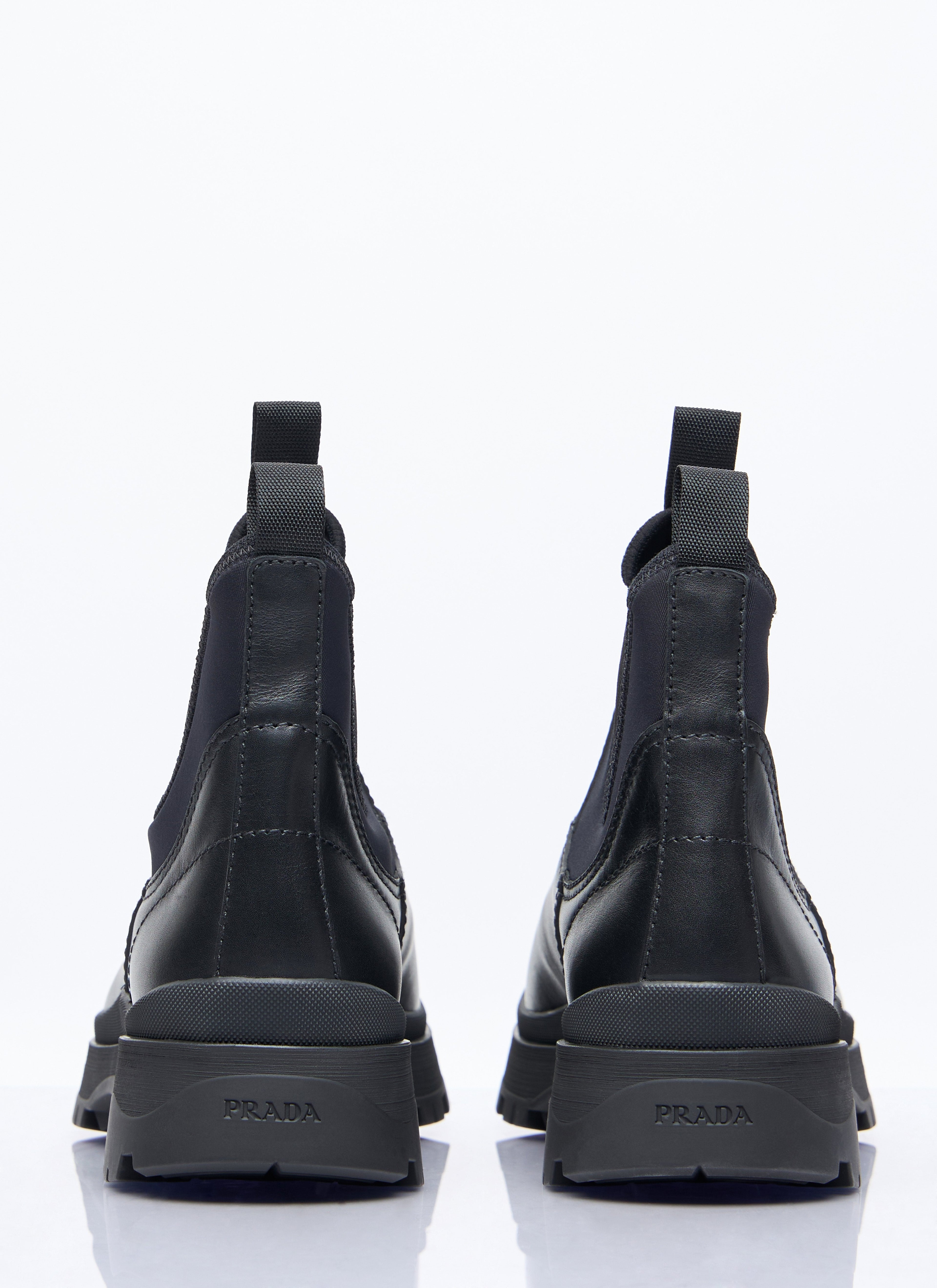 Prada Men's Blixxen Boots leather lug sole casual