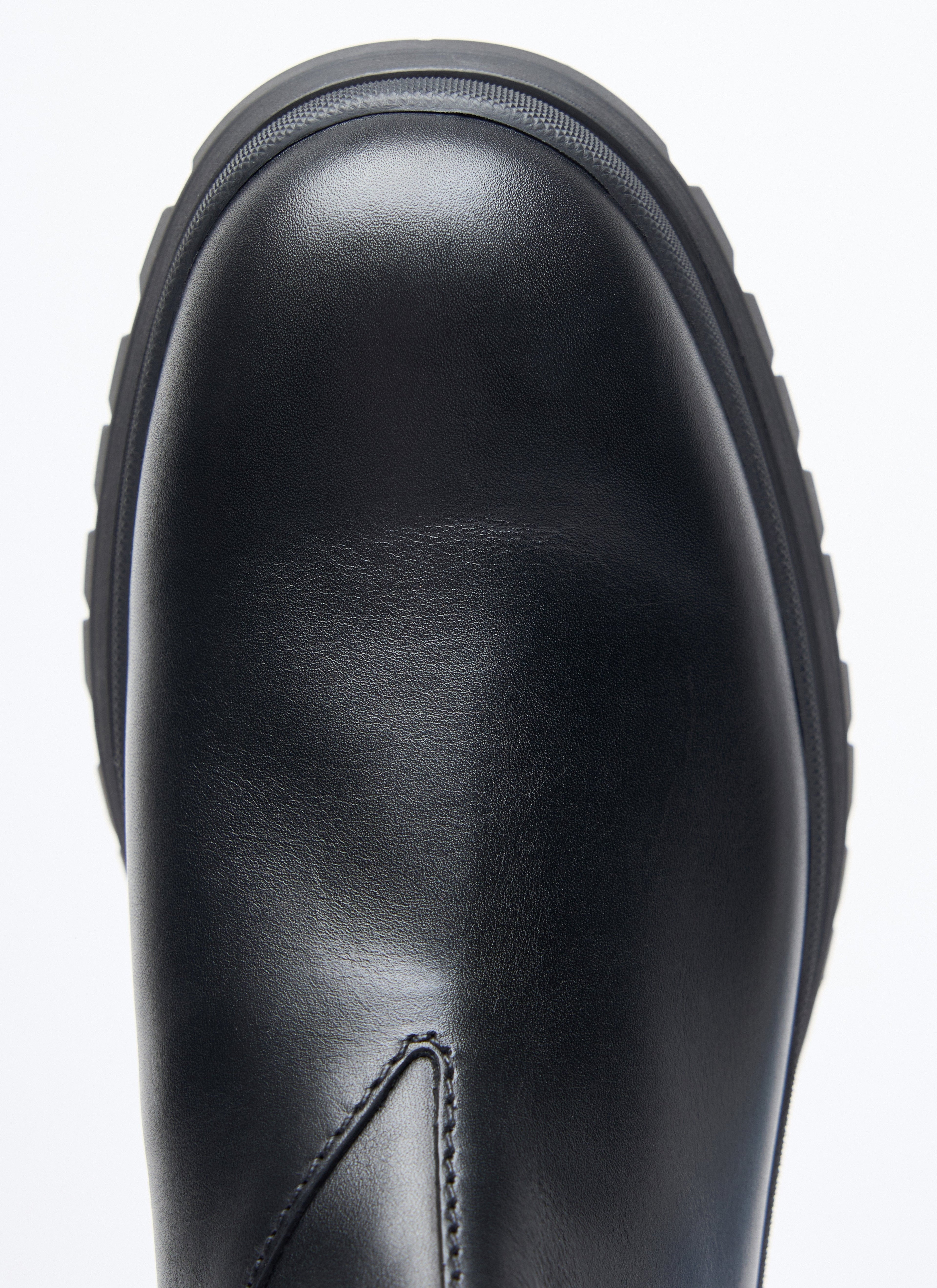 Prada Men's Blixxen Boots leather lug sole casual