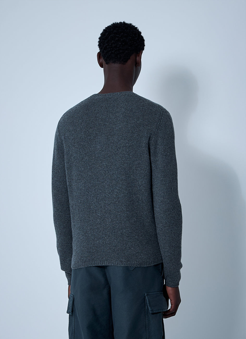Prada Men's Cashmere Sweater blue pullover crew neck