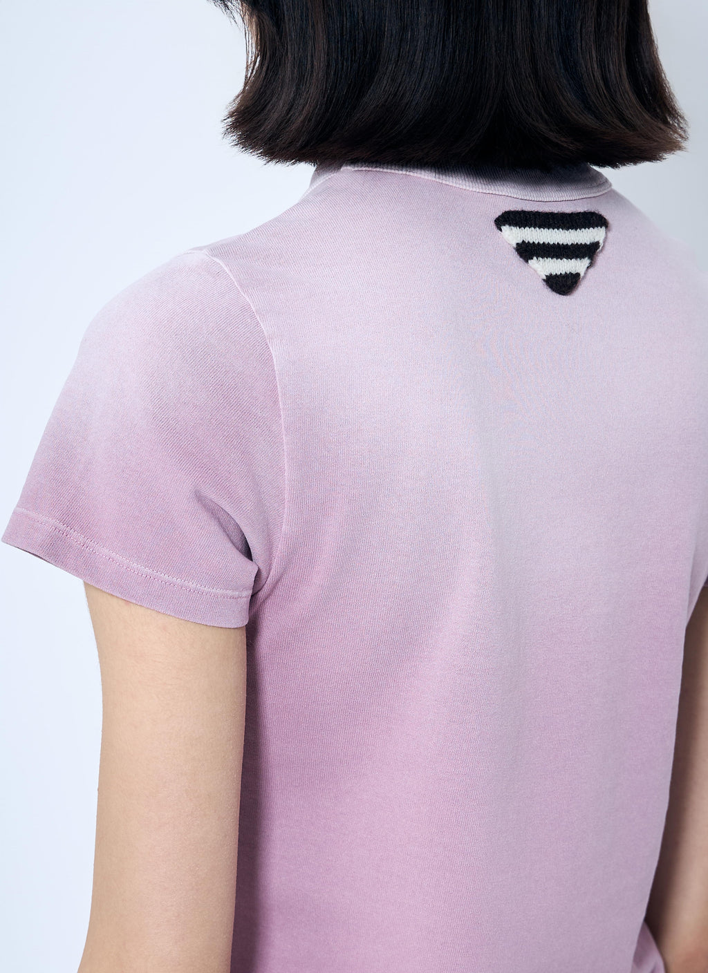 Prada Milano ladies Logo Print T-Shirt Pinkish purple Tee top