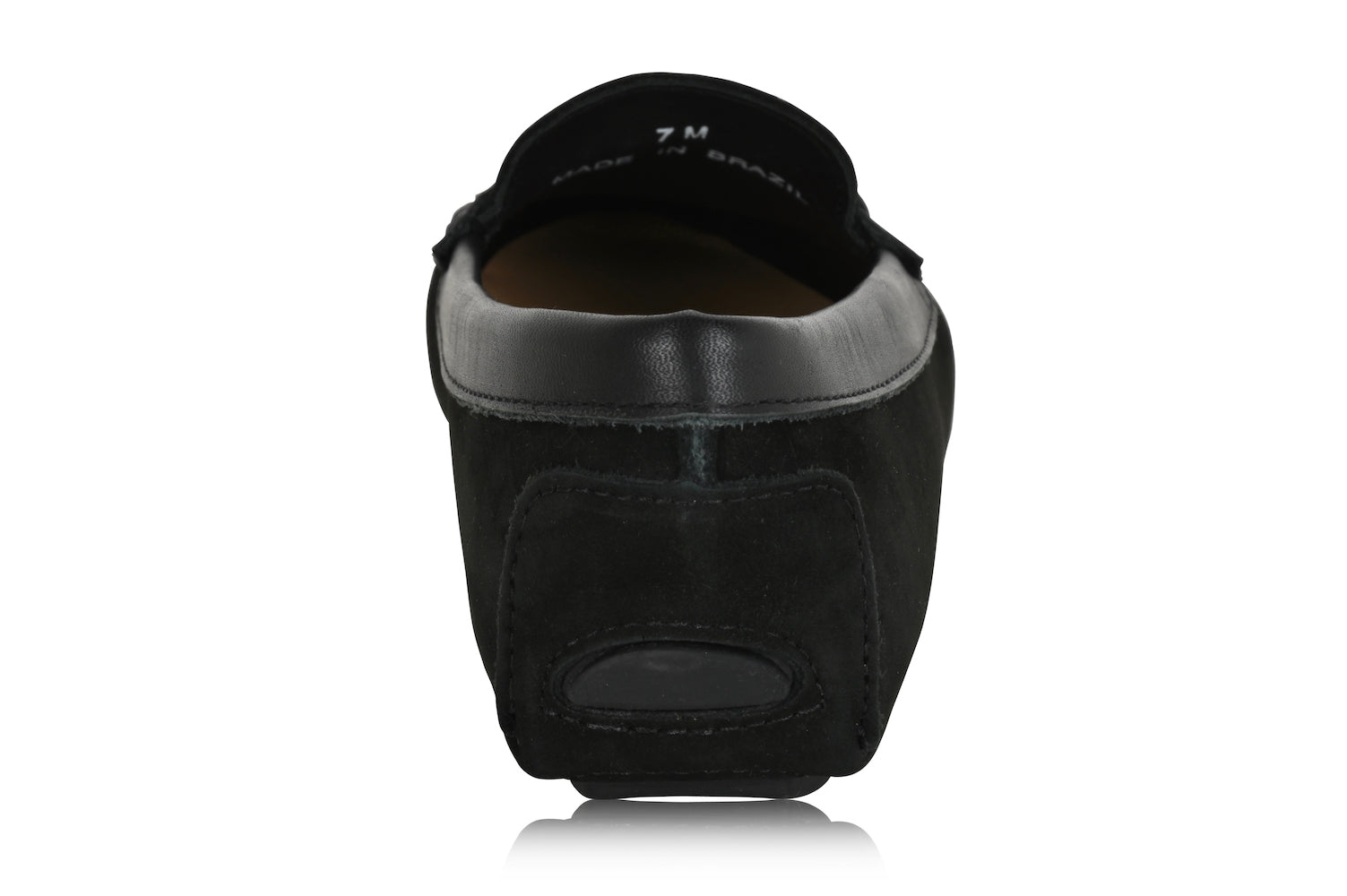 PIPER Leather Driving Mocs Loafers Shoes Black Joan Oloff Nubuck