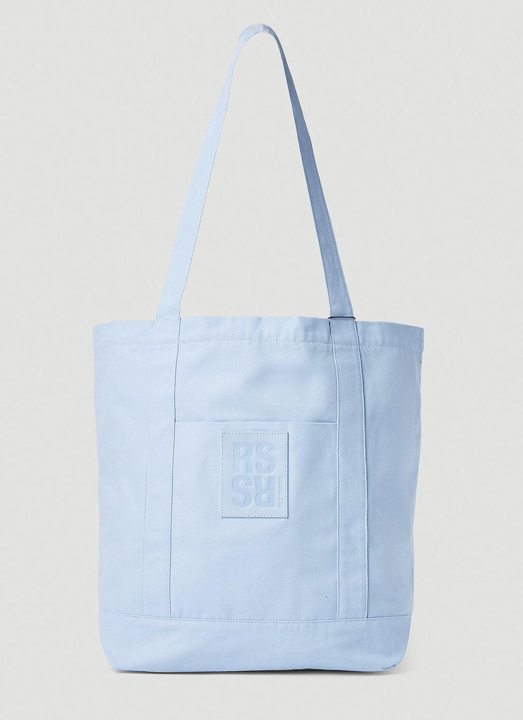 Raf Simons ladies Logo Patch Tote Bag handbag purse light blue