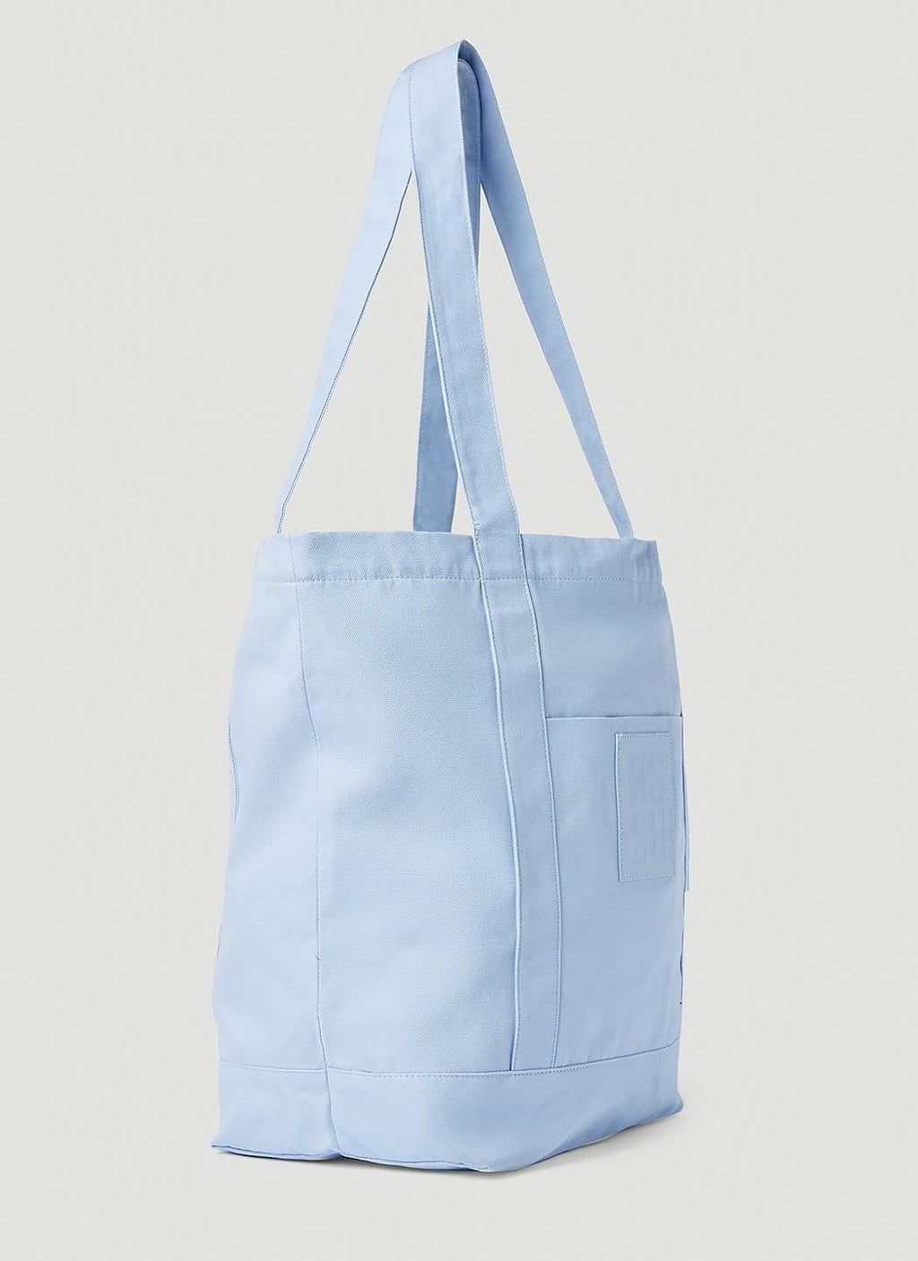 Raf Simons ladies Logo Patch Tote Bag handbag purse light blue