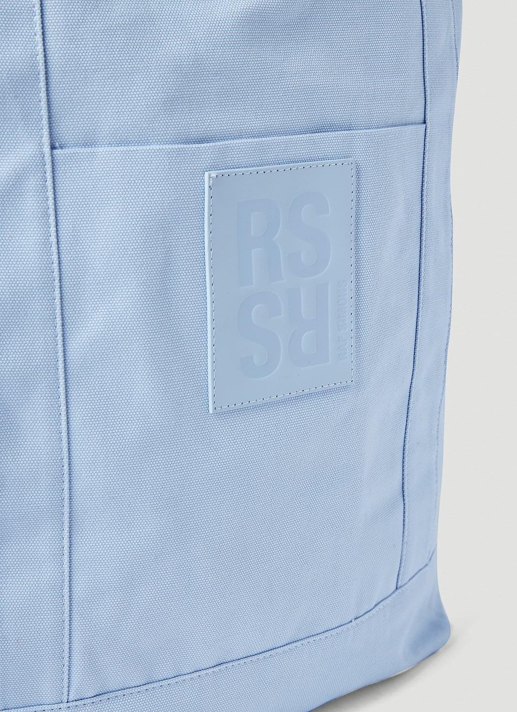 Raf Simons ladies Logo Patch Tote Bag handbag purse light blue