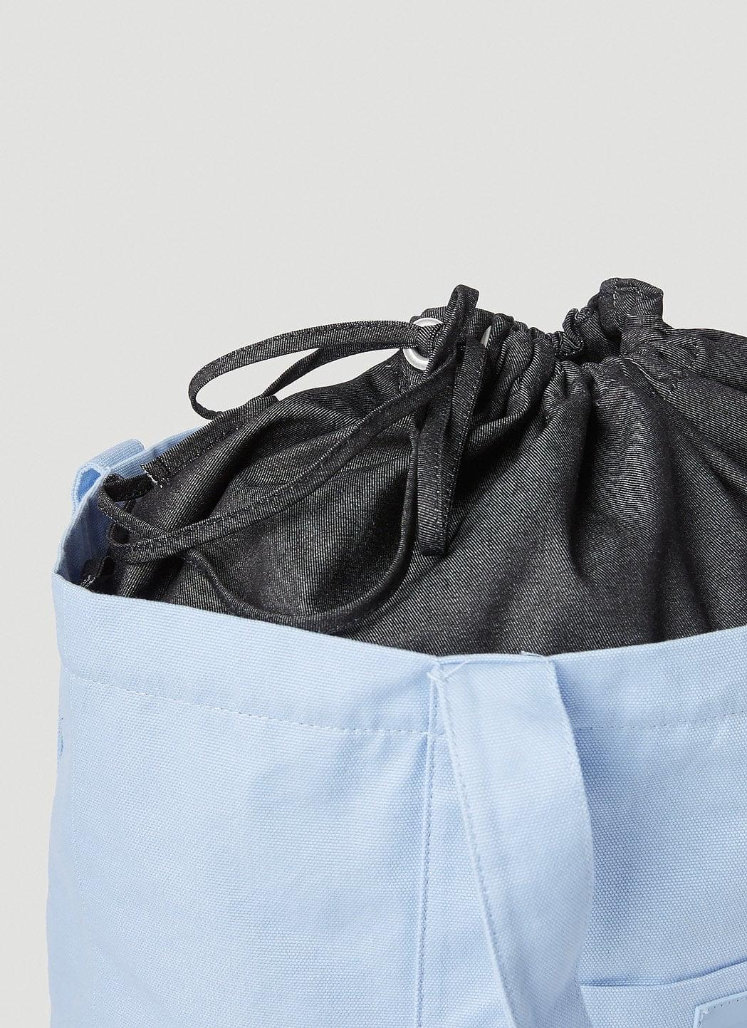 Raf Simons ladies Logo Patch Tote Bag handbag purse light blue