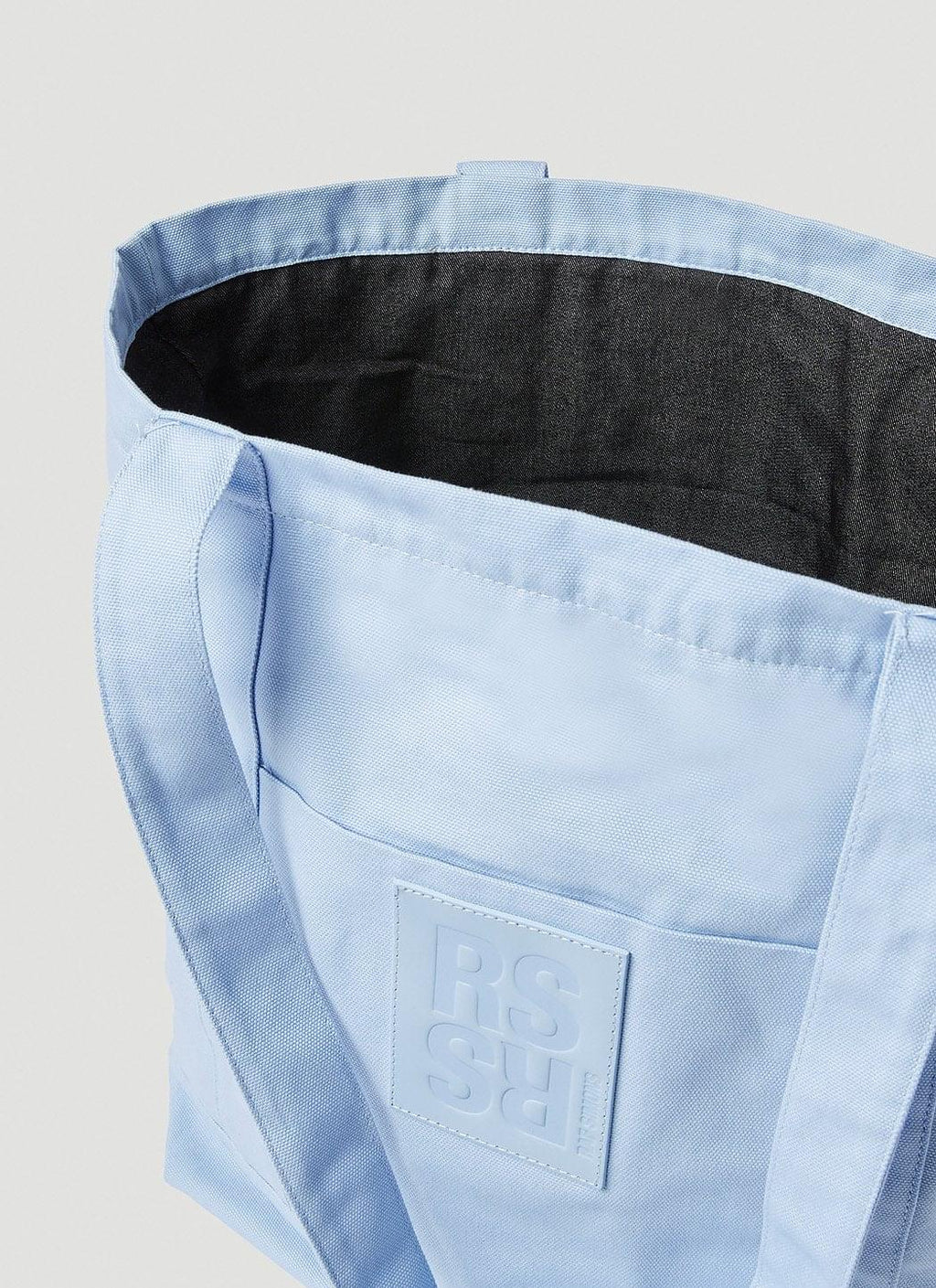 Raf Simons ladies Logo Patch Tote Bag handbag purse light blue