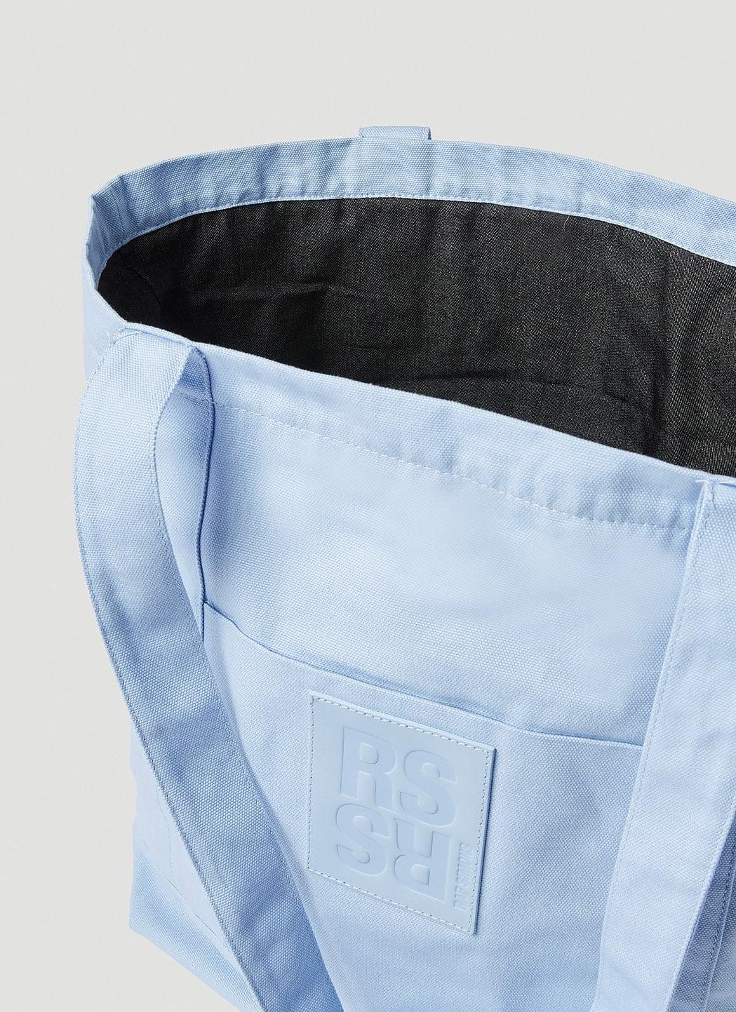 Raf Simons ladies Logo Patch Tote Bag handbag purse light blue
