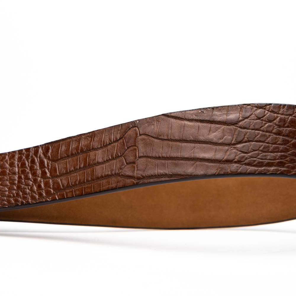 Riccardo Belt Bay Apache men's genuine Caiman western