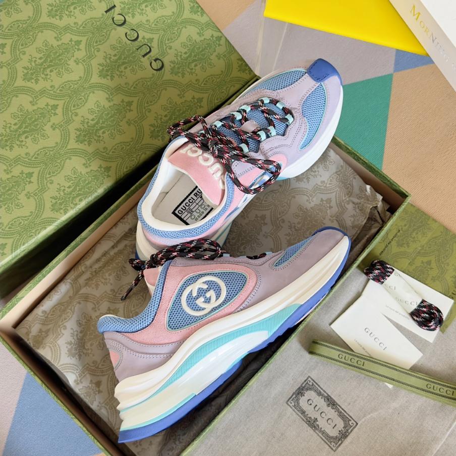 Gucci ladies trainers sneakers blue pink 41 43 tennis shoes running