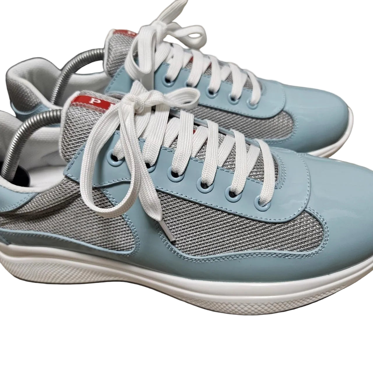 Prada shoes sneakers 43 men's gray light blue