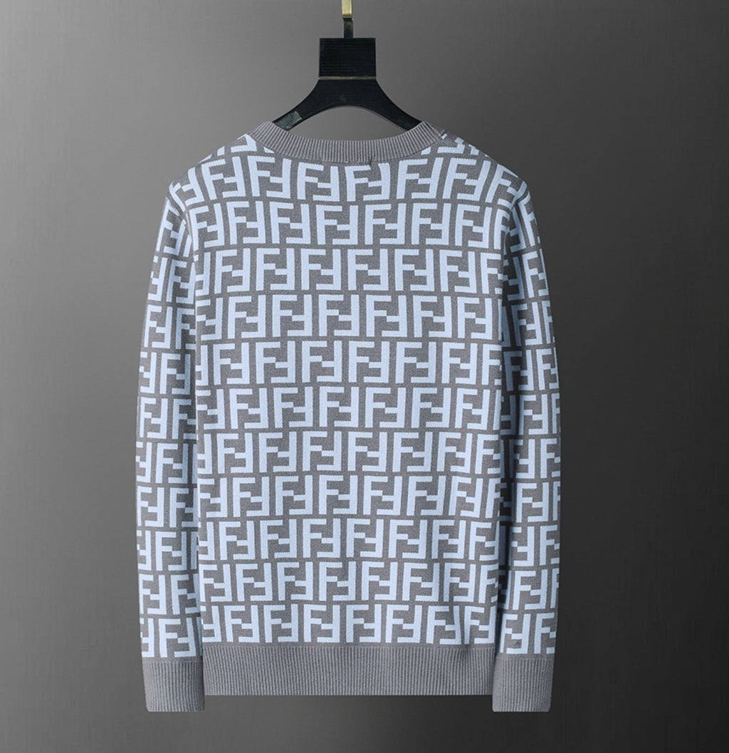 Fendi Cardigan Sweater Purple Black Medium Unisex Men's