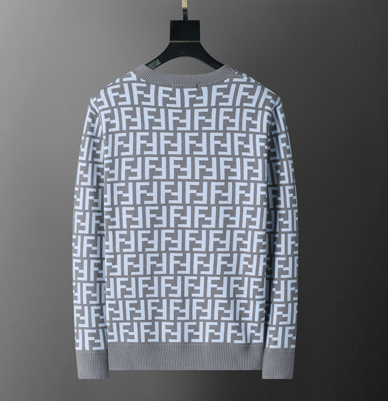 Fendi Cardigan Sweater Purple Black Medium Unisex Men's