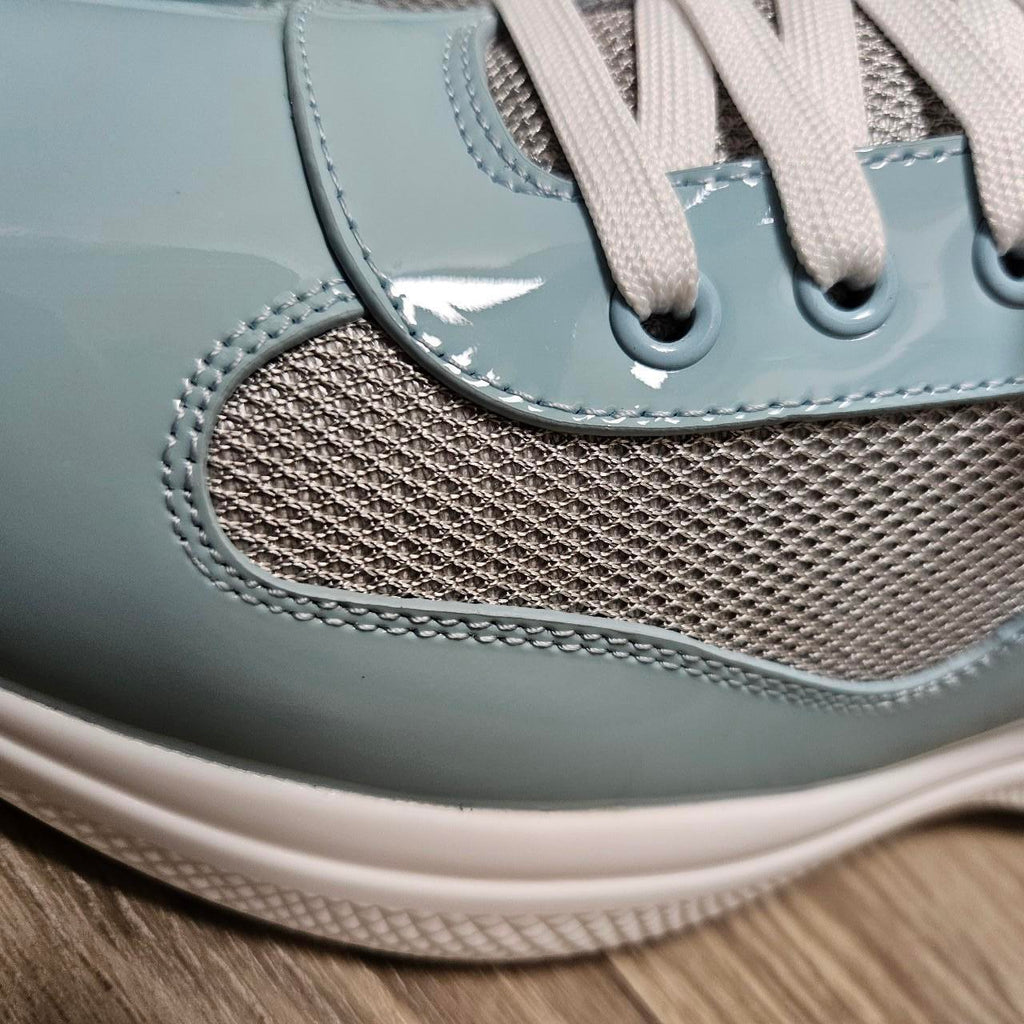 Prada shoes sneakers 43 men's gray light blue