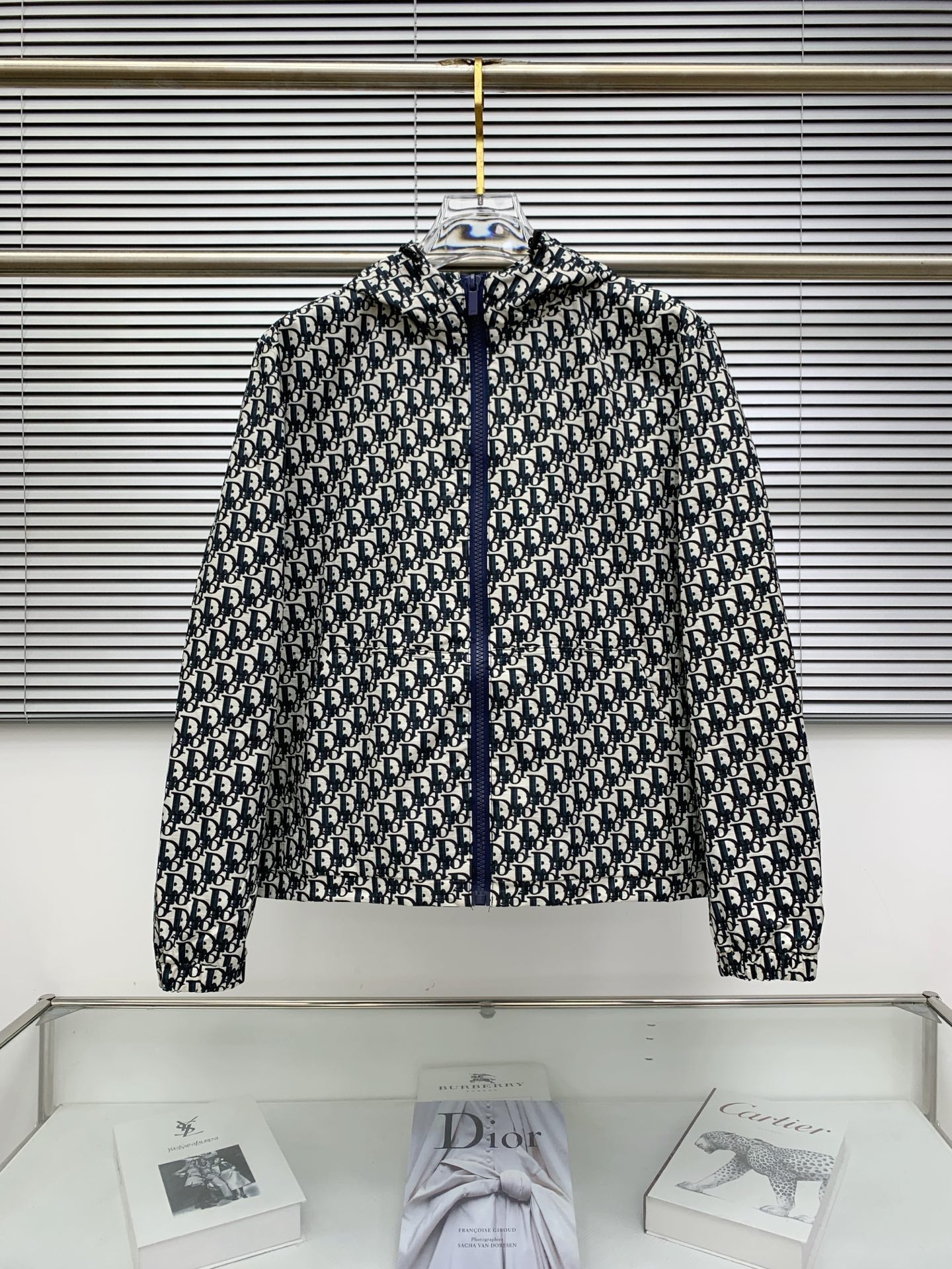 Christian Dior Jacket Size-Large unisex navy ivory