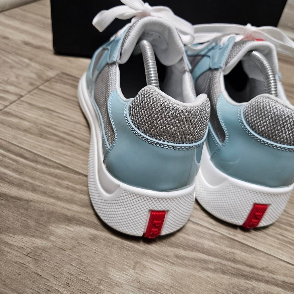 Prada shoes sneakers 43 men's gray light blue