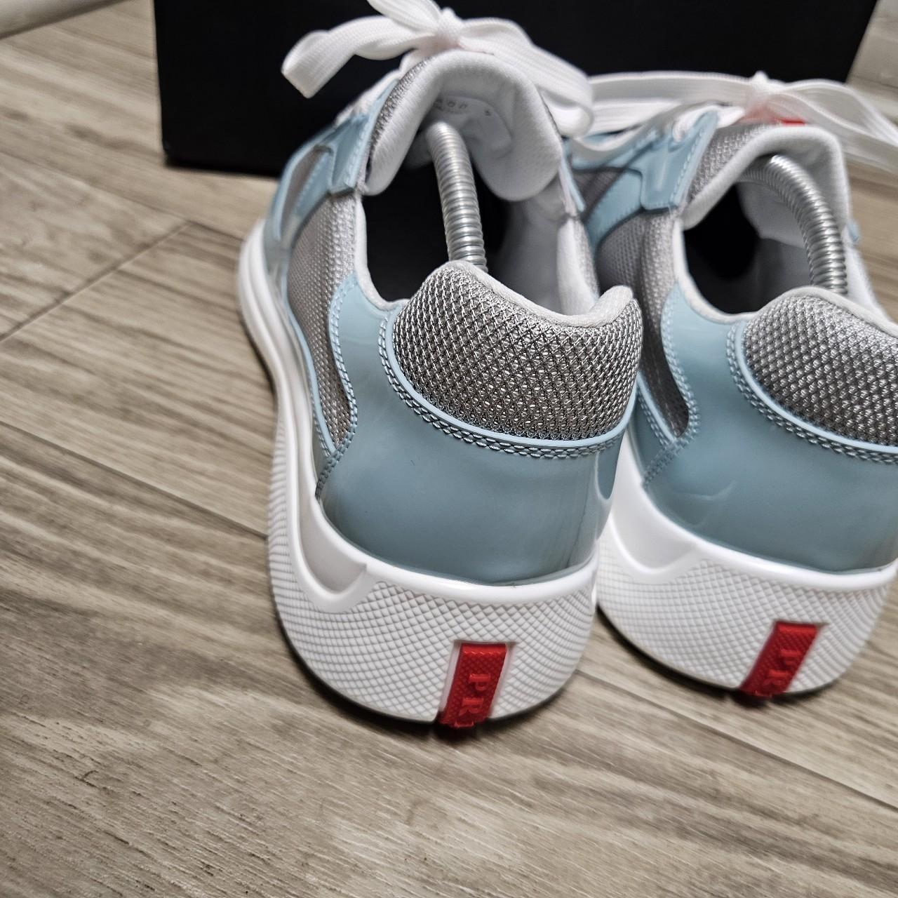 Prada shoes sneakers 43 men's gray light blue