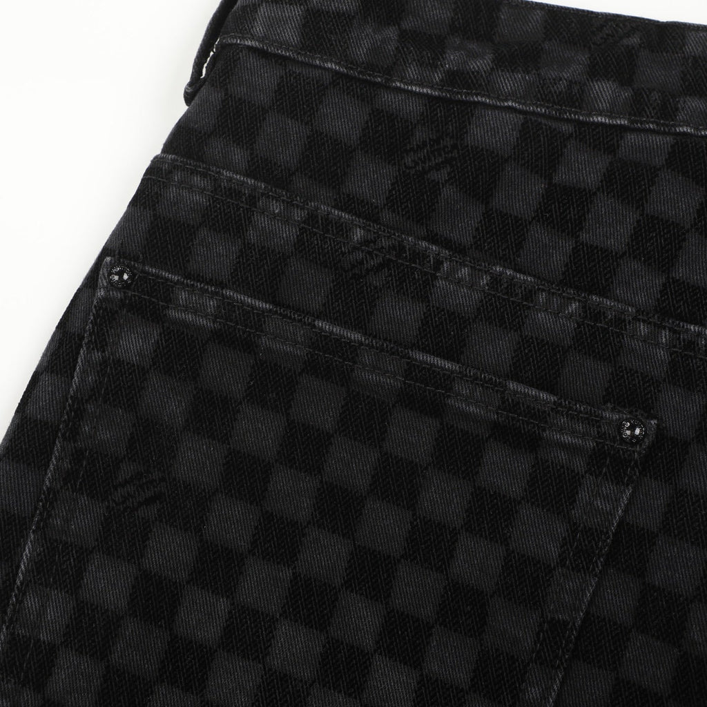 LV BLACK DENIM JEANS 34 X 32 Louis Vuitton men's Damier
