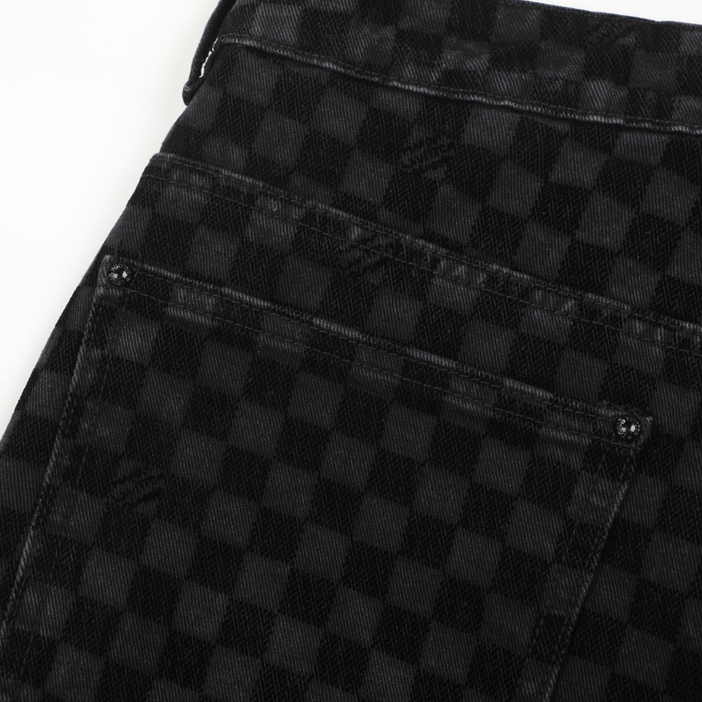 LV BLACK DENIM JEANS 34 X 32 Louis Vuitton men's Damier